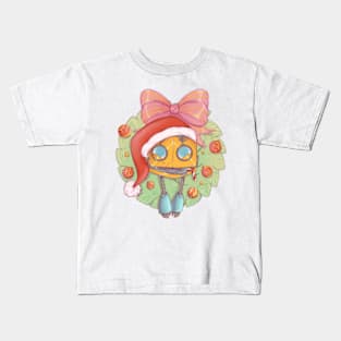 Festive F.C.G. Christmas wreath Kids T-Shirt